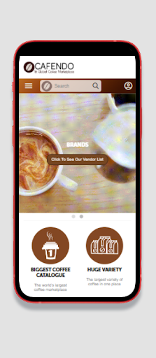 Android application Cafendo - Coffee Market Place screenshort