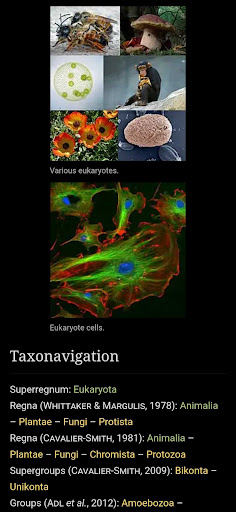 WikiSpecies Screen 2