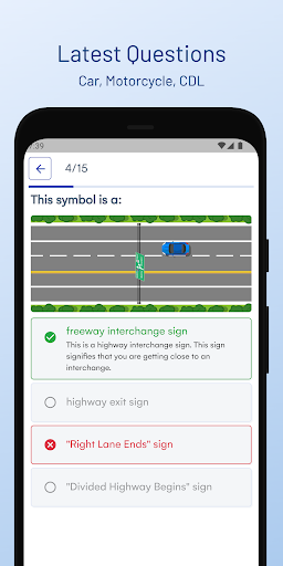 Android application Mississippi DMV Permit Guide screenshort