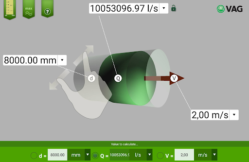 FlowCalculator Screen 3