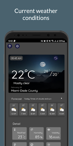 Android application BWeather Forecast screenshort