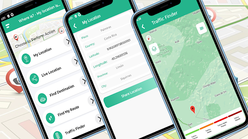 Android application Where is? - My location is... screenshort