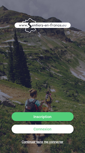 Android application Sentiers en France, circuits d screenshort