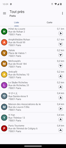 Aperçu de l'application