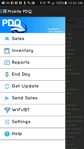 Android application MobilePDQ for DSD Route Sales screenshort