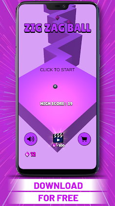 Zig Zag Ball - Screenshot 1