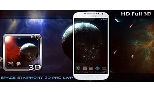 Space Symphony 3D Pro LWP Skärmdump