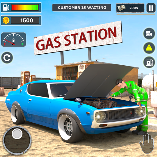 Gas Station Junkyard 3D Sim
