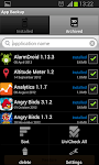 screenshot of App Backup