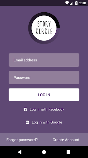 Android application Story Circle Reader screenshort