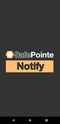 Android application SafePointe Notify screenshort