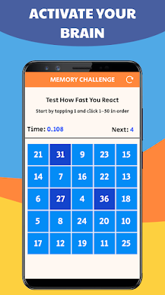 Memory Challenge: From 1 to 50 - Screenshot 1
