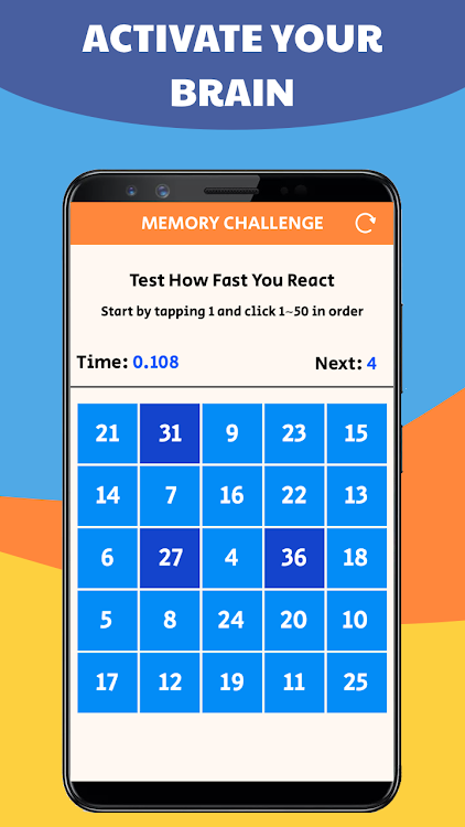Memory Challenge: From 1 to 50 - 1.0.4.14 - (Android)