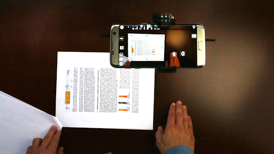 SkanApp Plus لقطة شاشة لمسح PDF بدون استخدام اليدين