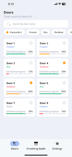 Android application Warehouse Cargo Connect screenshort