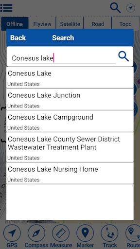Conesus Lake Offline GPS Chart Screen 2