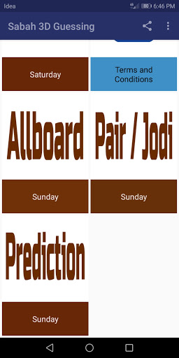 Sabah 3D Guessing Screen 3
