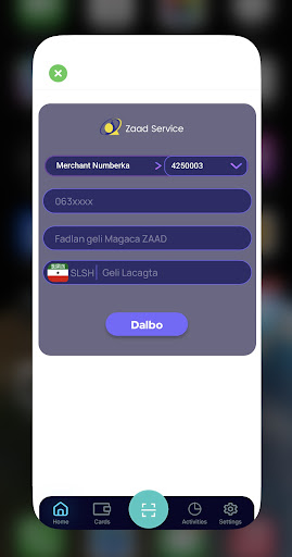 Rasamal Wallet Screen 2