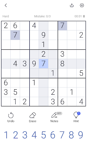 Sudoku - Sudoku puzzle, Brain game, Number game  Screenshots 6