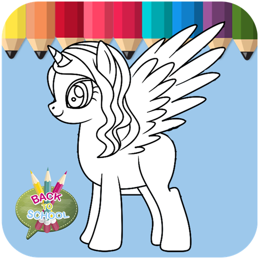 Unicorn Coloring - Coloring Pa