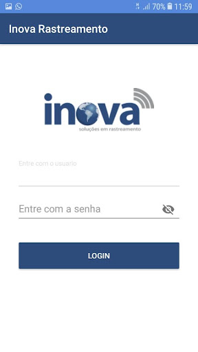Android application Inova Rastreamento screenshort