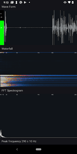 Oscilloscope - Sound Analyzer Screen 3