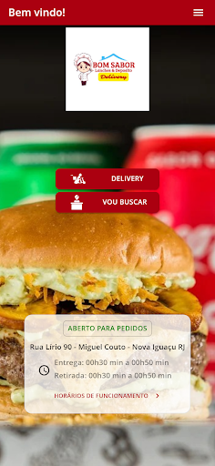 Android application Bom Sabor screenshort