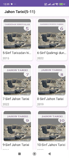 Jahon Tarixi(5-11-Sinflar) Screen 3