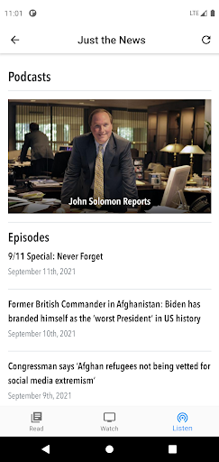 Just the News Screen 2