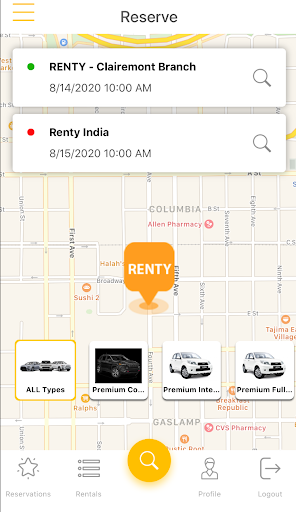 Android application Renty screenshort