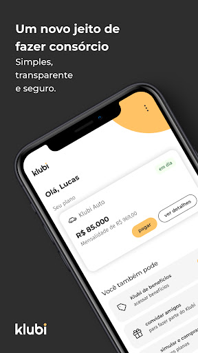 Android application Klubi - Consórcio Digital screenshort