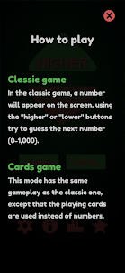 Higher or Lower