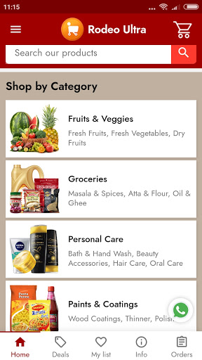 Android application Rodeo One Mart screenshort