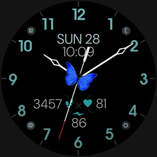 Blue Butterfly Watch Face logo