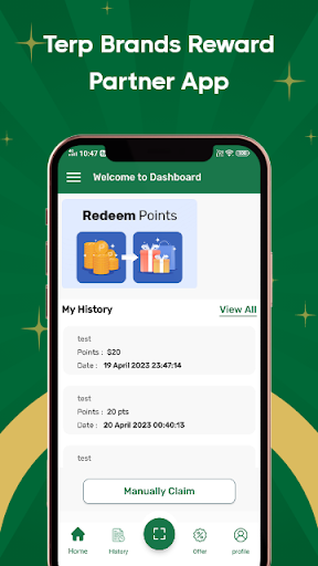 Android application Terp Brands Partner screenshort