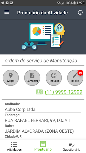 Android application Auditoria Móvel screenshort