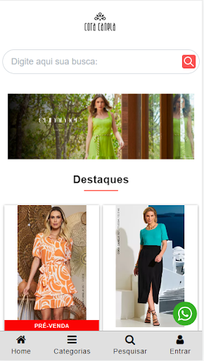 Android application Cora Canela screenshort