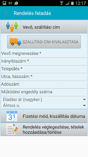Piramis Üzletkötői rendszer Screen 2