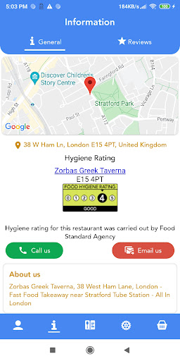 Zorbas Greek Taverna Screen 3