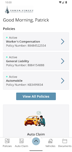 Tower Street Insurance Online Screen 2