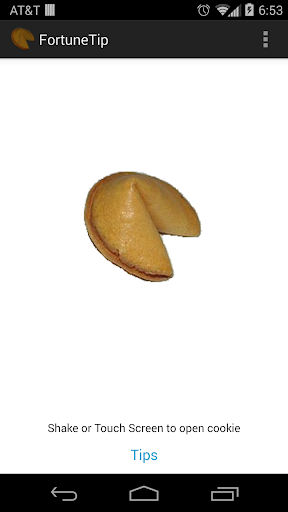 Android application Fortune Cookie Tip Calculator screenshort
