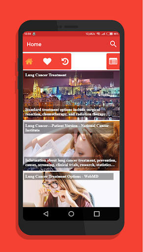 Android application Lung Cancer Treatments - FAQ screenshort