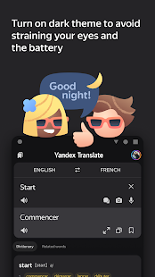 Yandex Translate Bildschirmfoto