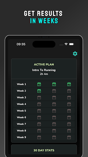 Screenshot of Start Running: Treadmill Coach