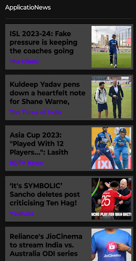 Sportify : World Sports News Screen 2