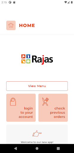 Android application Rajas WF2 screenshort