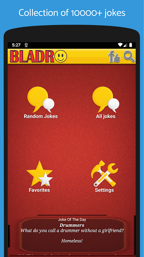 Android application BlaDro: 10000+ funny jokes screenshort