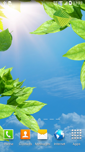 Android application Leaves Live Wallpaper screenshort