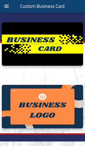 Android application Custom Business Card screenshort