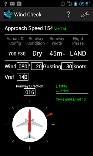 Android application Wind Check (Boeing 737) screenshort